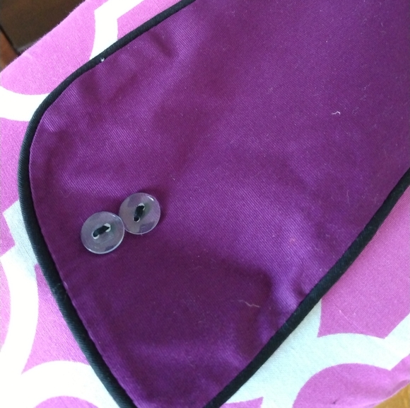 Purple and Black Dress Sleeveless Wide Straps with Removable Belt - Picture 5 of 7